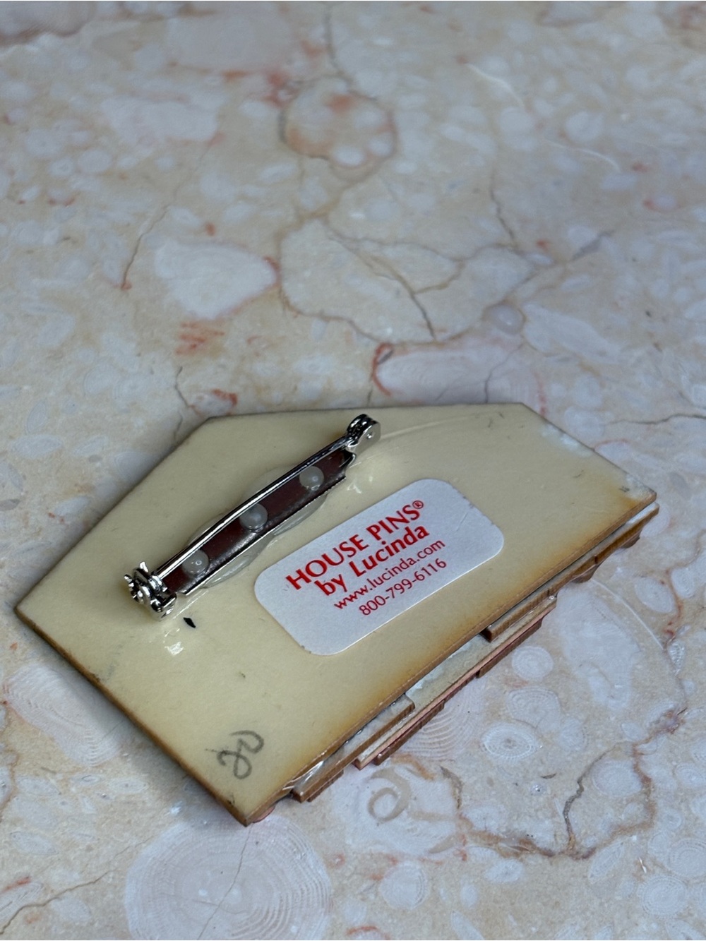 Vintage House Pins by Lucinda Nightime Neighborhood Brooch - Picture 3 of 4